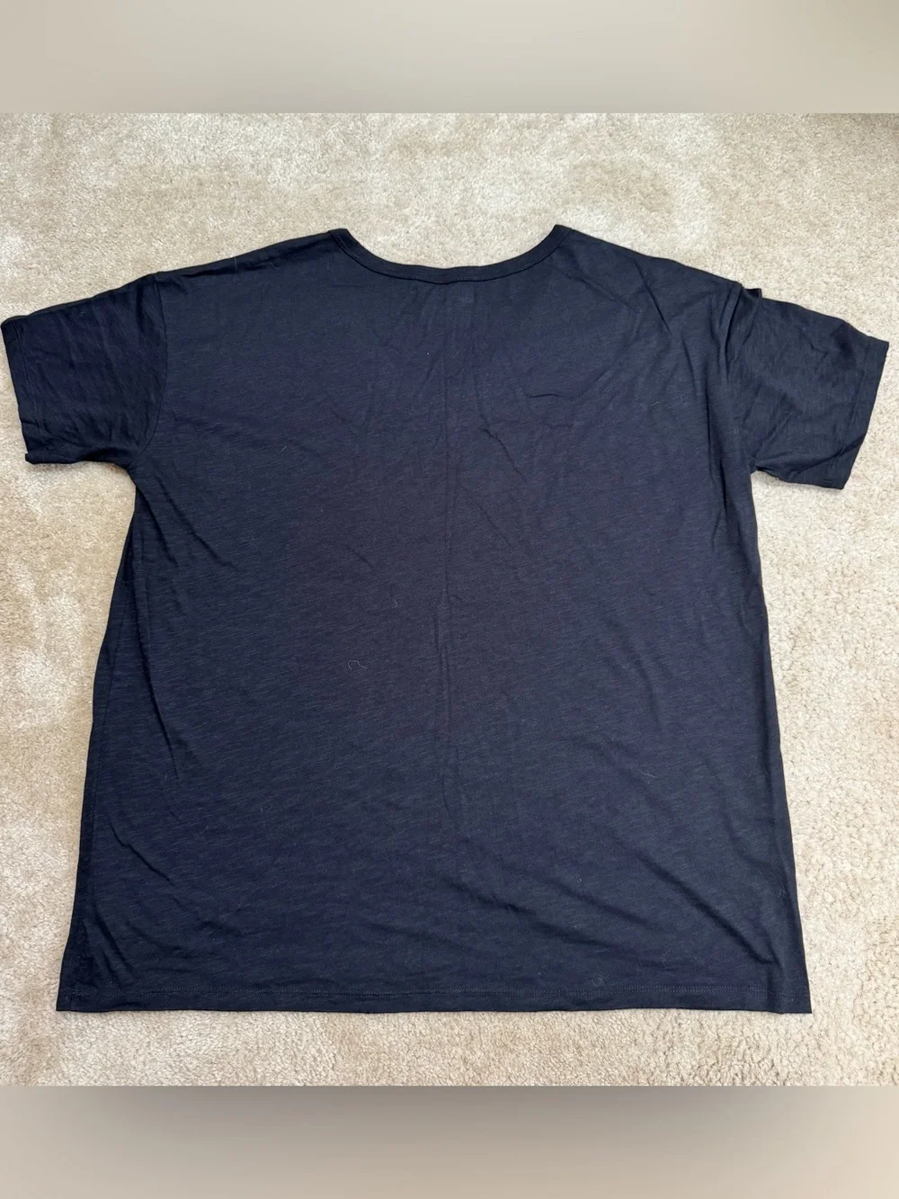 aerie Womens Sz M Black V-Neck Oversized Tee